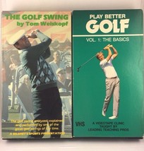 The Golf Swing by Tom Weiskopf VHS 1986 + Play Better Golf Instructional Tested - £7.71 GBP