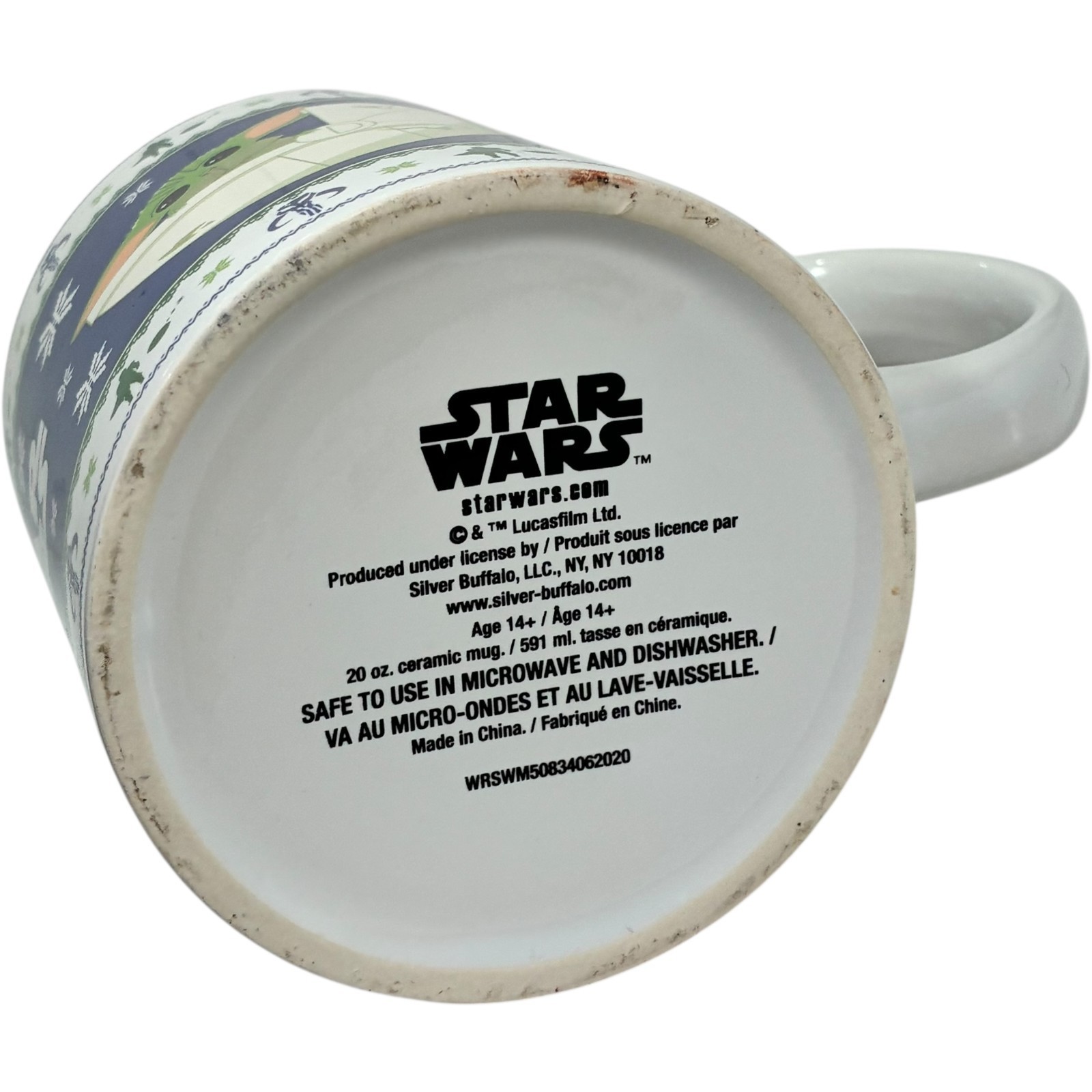 Star Wars Grogu Baby Yoda Christmas Sweater Large Ceramic Coffee Mug Cup 20 Oz Item image 6
