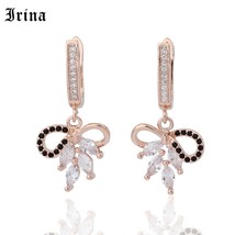 Irina 585 Fashion Design symmetrical sparkling Delicate small earrings Creative  - £10.60 GBP