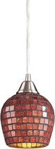Elk Lighting 528-1CPR 1 Light Pendant in Satin Nickel and Copper Mosaic ... - $2,485.01 MXN