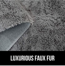 Gorilla Grip Soft Faux Fur Area Rug, Washable, Shed and Fade Resistant, 5x7ft - £54.48 GBP