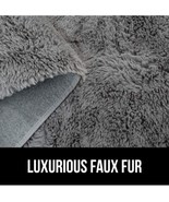 Gorilla Grip Soft Faux Fur Area Rug, Washable, Shed and Fade Resistant, ... - £54.50 GBP