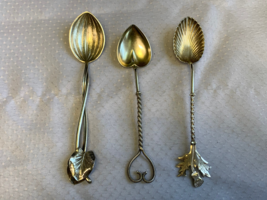 Antique Sterling Silver Unique Decorative Spoon Lot 26.69g Kitchen Utensils - £47.86 GBP