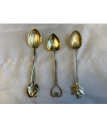 Antique Sterling Silver Unique Decorative Spoon Lot 26.69g Kitchen Utensils - £47.22 GBP