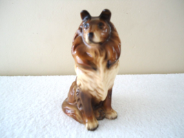 Vintage UCGC Ceramic Sitting Collie Dog Figurine &quot; BEAUTIFUL COLLECTIBLE... - $20.56