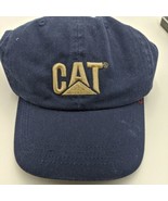 CAT Caterpillar Navy Blue Hat Cap Adjustable Strap H Series Wheel Loader... - $52.79 CAD
