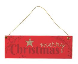 NEW Merry Christmas Bible Verse Wood Ornament Sign double sided 6 x 2 in... - $8.95