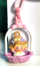  Lilybelle Charmkin and Sweetheart Swing w/34&quot; pink satin pendant necklace 1984 - £19.65 GBP