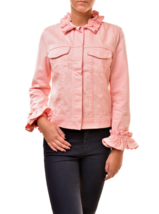 J BRAND Womens Jacket Classic Slim Luxe Stylish Elegant Pink Size S SR4005T142 - £77.87 GBP