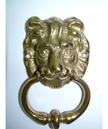 Antique/Vintage Bronze Fearsome Lion&#39;s Head Door Knocker, Sand Cast, H 8... - $1,677.73 MXN