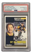 Bryan Trottier Signé 1991 Pinnacle #241 Pittsburgh Penguins Hockey Card PSA / - £38.14 GBP