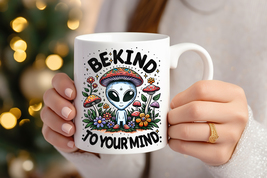Be Kind To Your Mind Ceramic Mug 11oz, Mental Health Aesthetic Ceramic M... - $8.45
