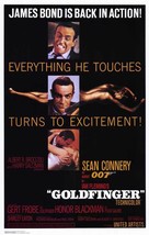 GOLDFINGER Poster 24x36 in James Bond 007 RARE Pussy Galore 61x90 cm - $19.99