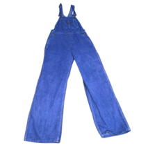 Vintage Sanforized USA Made Denim Overalls 29 x 28 1970&#39;s Blue Jean Butt... - $84.99