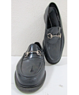 Gucci Rubber Black Loafers Silver Horsebit Gucci Size 10 US Size 10  1/2 - $246.51