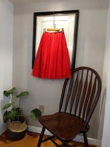 Red Full Long Tulle Skirt Women Custom Plus Size Tulle Maxi Skirt image 13