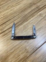 Vintage Valor 505 2 Blade Knife Wooden Handle Japan KG JD - $9.90