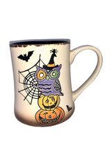 Spectrum Designz Halloween Owl Bats Spider Web Pumpkins Pottery Mug Cup ... - $27.00