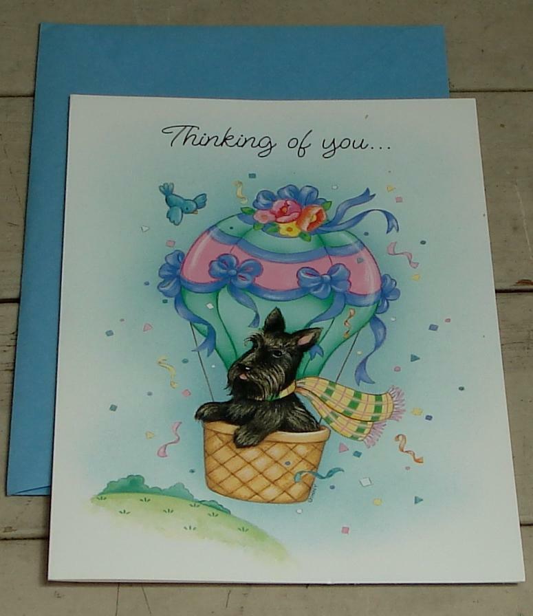 Nice NEVER USED Vintage Thinking Of You Greeting Card, GREAT CONDITION - $1.97