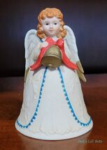 1988 Christmas Angel Bell Figurine Homco Vintage Holiday Decor - $31.00