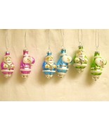 Katherine’s Collection Mini ornaments pastel Santa’s 6 piece box set 16-... - €27,94 EUR