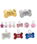 Dog ID Tag Engraved Metal Customized Pet Tags Small Large Dog Accessorie... - £1.54 GBP+