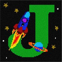 Pepita Needlepoint Canvas: Letter J Space, 7&quot; x 7&quot; - £39.33 GBP+