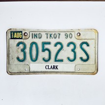 1990 United States Indiana Clark County Semi Tractor License Plate 30523S - £14.51 GBP