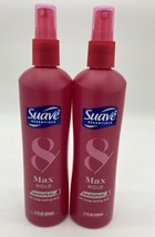2 Suave Max Hold Hair Spray Long Lasting 8 Pump Non Aerosol 11 oz Discon... - $17.41
