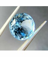SKY BLUE TOPAZ ROUND CUT BRAZIL GEM ROCK GENUINE NATURAL FACETED NICE GE... - $2.92