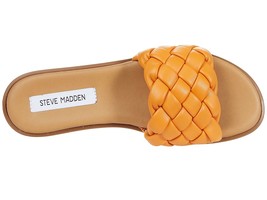STEVE MADDEN Paislee Woven Padded Faux Leather Slide sandals 10 - $29.65