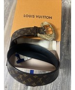 Louis Vuitton Angel Wings Monogram Belt Sz 38 in Box /Dust Bag Included - $6,036.44 MXN