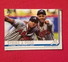 2019 Topps Ronald Acuna Jr. &amp; Ozzie Albies Strike A Pose #508 Atlanta Braves - £1.98 GBP