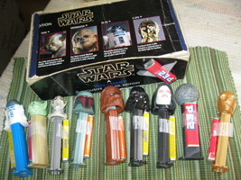  9 STAR WARS EXCLUSIVE LIMITED EDITION and PEZ in a CIGAR BOX - $125.00