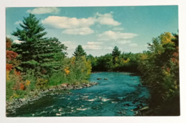 Stream Rapids Concord New Hampshire NH Tichnor Bros Lusterchrome Postcard c1950s - £3.18 GBP