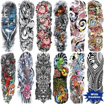 Aresvns Temporary Tattoos for men and women,Waterproof and Long Lasting Sleeve T - £23.55 GBP