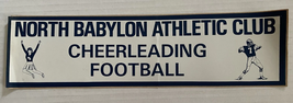 Vintage Bumper Sticker North Babylon Athletic Club Cheerleading Football - $6.64