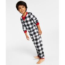 Family Pajamas Matching Kids Thermal Waffle Buffalo Check Pajama Set - $17.00
