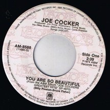 Joe Cocker You Are So Beautiful 45 rpm High Time We Went Canadian Pressing - £3.88 GBP