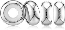 Authentic 4Pc Clip Lock Spacer Stopper Charm Bead Suits Pandora Sterling Sliver - £20.43 GBP