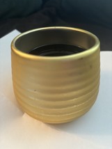 Small Metal Gold Planter - $13.00