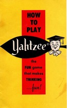 Milton Bradley Yahtzee Instructions 8 Page Booklet 1972 Made in USA - £5.42 GBP