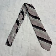 Vintage Claude du Pre 59 Neck Tie Blue Brown/pink stripe 55 Inch Excelle... - $9.49