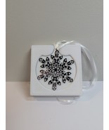 Swarovski Crystal Pixel Snowflake Ornament Set Of 3 Silver Color RARE - $940.83 MXN