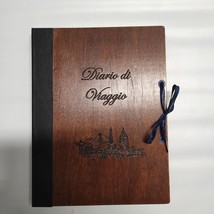 Diary Of Travel Made A Hand IN Personalised Wooden Book Of Travels - £38.49 GBP