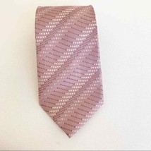 Kenneth Cole Pink Swiss Dot Print Silk Tie - £20.85 GBP