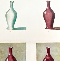 Still Life Vase Color Examples Art Education 1900 Victorian Print DWW2B - £23.66 GBP