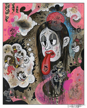 SAPPHIRA&#39;S VISIONS 12x18&quot; signed print By Frank Forte Pop Surrealism Betty Boop - £14.62 GBP