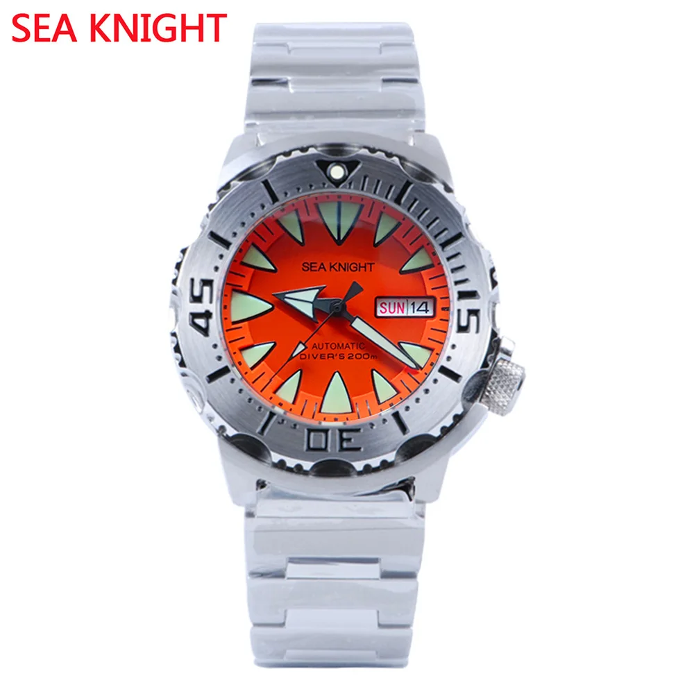 Sea knight  Automatic Watch Men NH36 Men&#39;s Mechanical  Sapphire Gl C3 Super  200 - £220.31 GBP