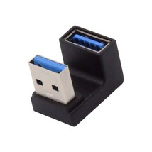 Cy Usb 3.0 Type A Male To Female Extension Power Data Video Adapter U Shape Angl - £11.98 GBP
